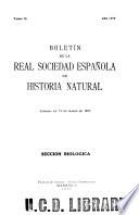 Boletín de la Real Sociedad Española de Historia Natural