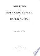 Boletin de la Real Sociedad Española de Historia Natural
