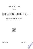 Boletín de la Real sociedad geográfica