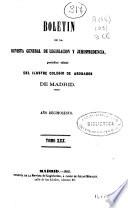 Boletín de la Revista general de legislación y jurisprudencia