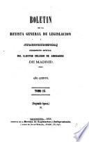 Boletín de la Revista general de legislación y jurisprudencia
