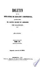 Boletín de la Revista general de legislación y jurisprudencia