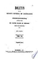 Boletín de la Revista general de legislación y jurisprudencia