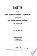 Boletín de la Revista general de legislación y jurisprudencia