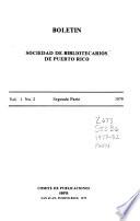 Boletín de la Sociedad de Bibliotecarios de Puerto Rico