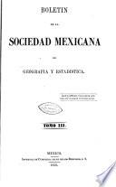 Boletín de la Sociedad de Geografía y Estadística de la República Mexicana