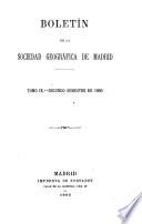 Boletín de la Sociedad Geográfica de Madrid