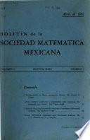 Boletín de la Sociedad Matemática Mexicana