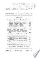 Boletín de la Sociedad Mexicana de Geografía y Estadística