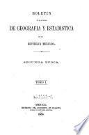 Boletín de la Sociedad Mexicana de Geografía y Estadística