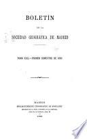 Boletín de la Socieded geográfica de Madrid
