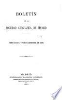 Boletín de la Socieded geográfica de Madrid