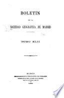 Boletín de la Socieded geográfica de Madrid