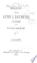 Boletin de las leyes i decretos del gobierno