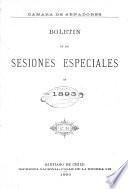 Boletin de las sesiones especiales