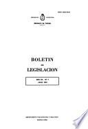 Boletín de legislación