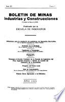 Boletín de minas, industria y construcciones
