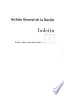 Boletín del Archivo General de la Nación