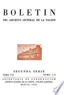 Boletín del Archivo general de la nación. Segunda serie