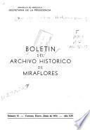 Boletín del Archivo Histórico de Miraflores