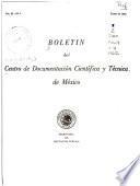 Boletín del Centro de Documentación Científica y Técnica, México