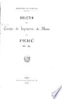 Boletín del Cuerpo de Ingenieros de Minas del Perú