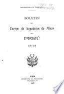 Boletín del Cuerpo de Ingenieros de Minas del Perú