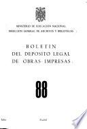 Boletín del depósito legal de obras impresas