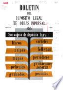 Boletín del deposito legal de obras impresas