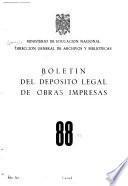 Boletín del depósito legal de obras impresas