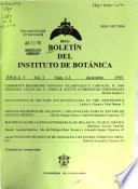 Boletín del Instituto de Botánica