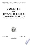 Boletín del Instituto de Derecho Comparado de México