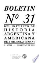 Boletín del Instituto de Historia Argentina y Americana Doctor Emilio Ravignani.