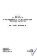 Boletín del Instituto de Historia Argentina y Americana Doctor Emilio Ravignani.