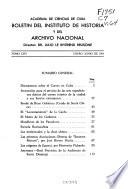 Boletín del Instituto de Historia y del Archivo Nacional