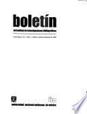 Boletín del Instituto de Investigaciones Bibliográficas