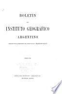 Boletín del Instituto Geográfico Argentino