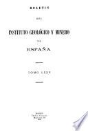 Boletín del Instituto Geológico y Minero de España