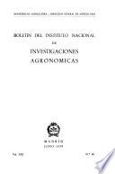 Boletin del Instituto Nacional de Investigaciones Agronómicas