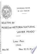 Boletín del Museo de Historia Natural
