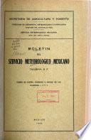 Boletín del Servicio Meteorológico Mexicano
