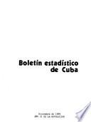 Boletín estadístico de Cuba