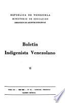 Boletín indigenista venezolano