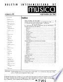 Boletín interamericano de música