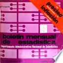 Boletín mensual de estadística