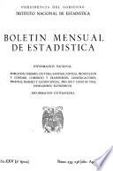 Boletín mensual de estadística