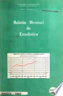 Boletín mensual de estadística