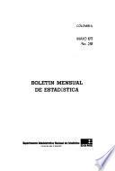 Boletín mensual de estadística