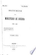 Boletín militar del Ministerio de Guerra