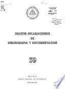 Boletín nicaragüense de bibliografía y documentación